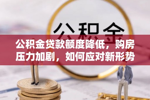 贵南公积金贷款额度降低，购房压力加剧，如何应对新形势？
