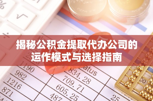 贵南揭秘公积金提取代办公司的运作模式与选择指南