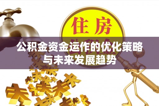 贵南公积金资金运作的优化策略与未来发展趋势