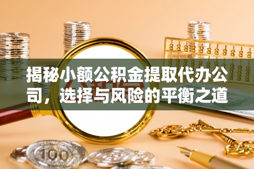 贵南揭秘小额公积金提取代办公司，选择与风险的平衡之道
