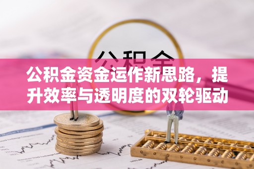 贵南公积金资金运作新思路，提升效率与透明度的双轮驱动