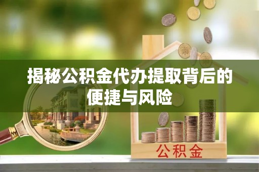 贵南揭秘公积金代办提取背后的便捷与风险